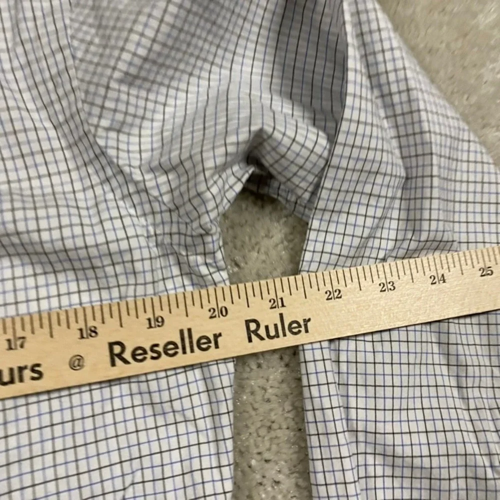 Polo Ralph Lauren Shirt Mens 15 38 Tattersall Check Button Down Blue White